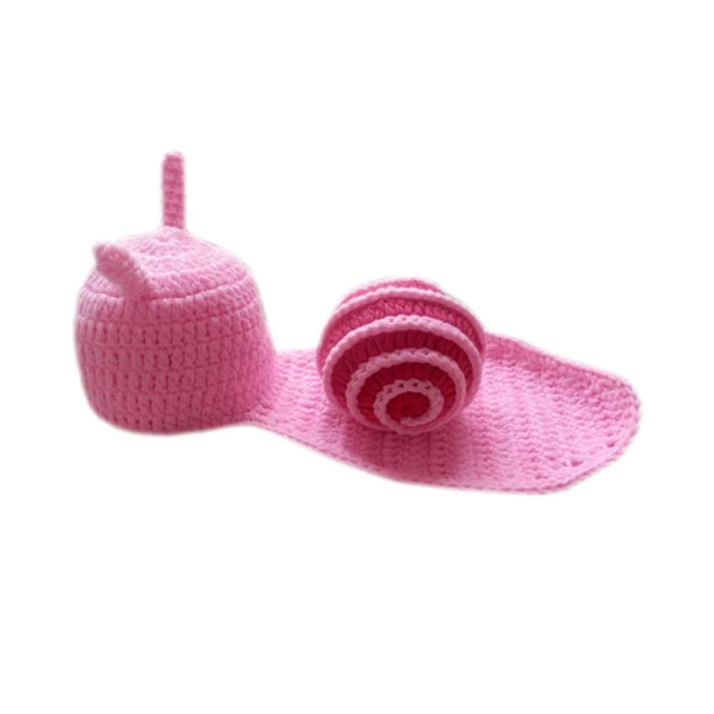Newborn Photography Props Boys Girls Baby Photoshoot Outfits Cute Snails Crochet Knitted Baby Photo Props 4