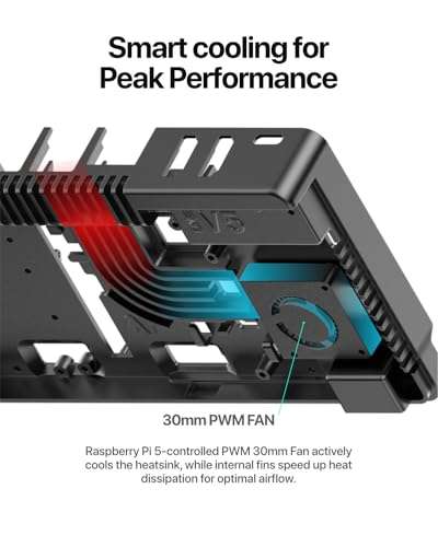 Argon ONE V5 M.2 Case for Raspberry Pi 5 (M.2 Single NVME) 3