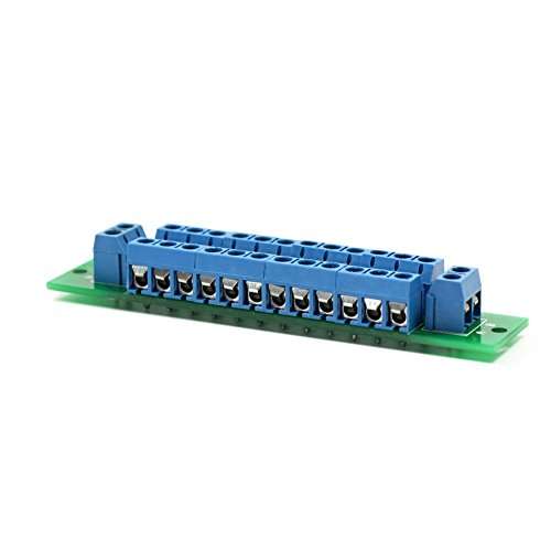 PCB007 1X 12 Position Power Distribution Board 2 Inputs 2 x 13 Outputs for DC AC Voltage New 2
