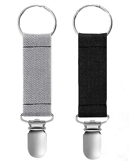 CONSILA Non-Slip Fixed Buckle| Unisex Simple Elegant Glove Clip| Handbag Hat Clip Elastic Polyester| Alloy Hat Holder Clip| Anti-Lost Cap Clips| Adults Outdoor Accessory Hat Companion (2 pcs)