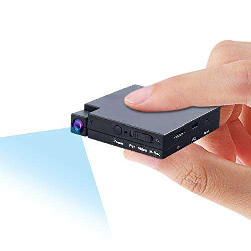 Mini Hidden Camera, 90░ Rotated Spy Camera Lens with Motion Detective,Perfect Indoor Covert Security Camera for Home and Office NO WiFi 1