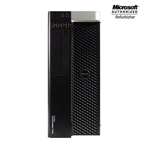 Dell Precision T3610 Tower Workstation PC Desktop Computer - Quad Core Intel Xeon, NVIDIA GTX 1650 4GB, 8GB RAM, 256GB SSD, DVD-ROM, Keyboard, Mouse, WiFi, Windows 10 Home(Renewed) 2
