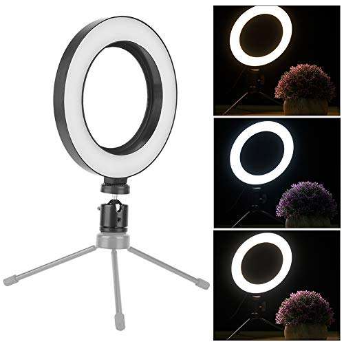 Photography Fill Light, Dimmable Light On-Camera Video Lights Light Broadcast Live Photography Fill Light LED Camera Phone Flash for Video and Makeup 3
