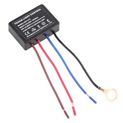for Touch Lamp ON/Off Switch Control Module for Touch Dimmer Switch Repair Kit with 3 Levels Dimming Function Easy to in Touch Lamp Switch Adapter On Off Replacement Led 3 Way Wall Switches