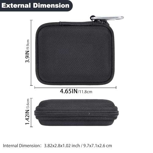 Aenllosi Hard Carrying Case Compatible with Crucial X9 / X9 Pro / X10 / X10 Pro 1TB/2TB/4TB Portable SSD,USB 3.2 External Solid State Drive & USB Cable Organizer(Case Only) 5