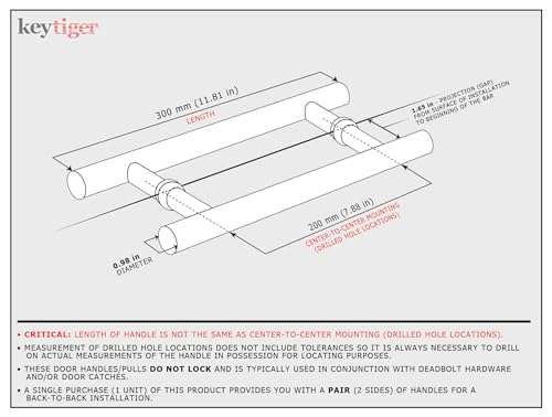 KEYTIGER 12" Long Two-Sided Stainless Steel Matte Black Door Handles Modern Front Door Handle Pull for Commercial Glass Doors Sliding Wooden Barn Doors Interior Exterior Pulls, Round Cylindrical Bar 2