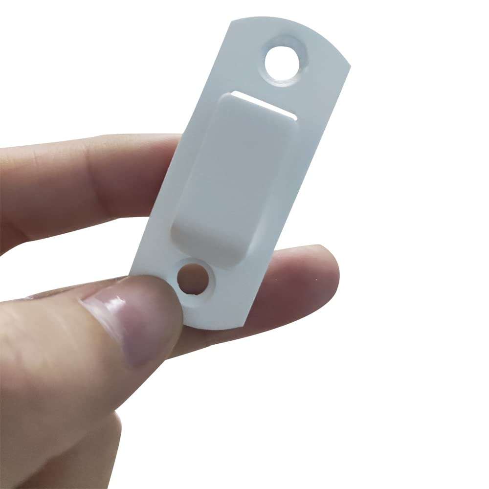 CLING Latch Sliding Door Safety Door Lock, Stainless Steel Matte White, Used for pet Doors, Cabinet Furniture, wardrobes, Windows (Small) 6
