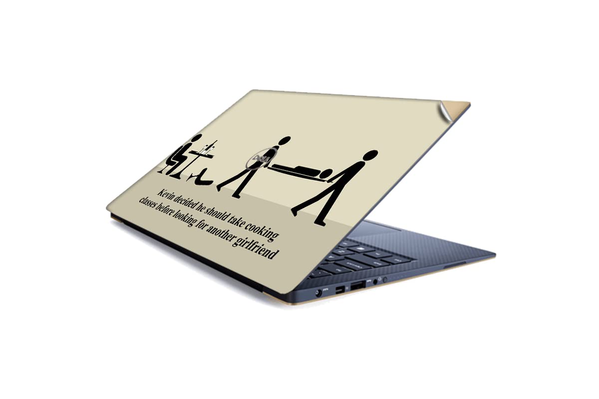 GADGETS WRAP Printed Vinyl Top Only Skin Sticker Decal for Dell XPS 13 inch Laptop - Cooking 1