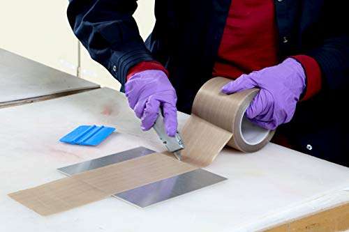 3M General Purpose PTFE Glass Cloth Tape 5151, Light Brown, 3/4 in x 36 yd, 5.3 mil 2