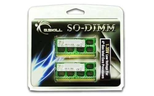 G.SKILL 8GB (2 x 4GB) 204-Pin DDR3 SO-DIMM DDR3 1600 (PC3 12800) Laptop Memory Model F3-1600C9D-8GSL