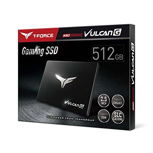 TEAMGROUP T-Force Vulcan G 512GB SLC Cache 3D NAND TLC 2.5 Inch SATA III Internal Solid State Drive SSD (R/W Speed up to 550/500 MB/s) T253TG512G3C301 6