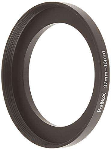 Fotodiox Metal Step Up Ring Filter Adapter, Anodized Black Aluminum 37mm-46mm, 37-46 mm