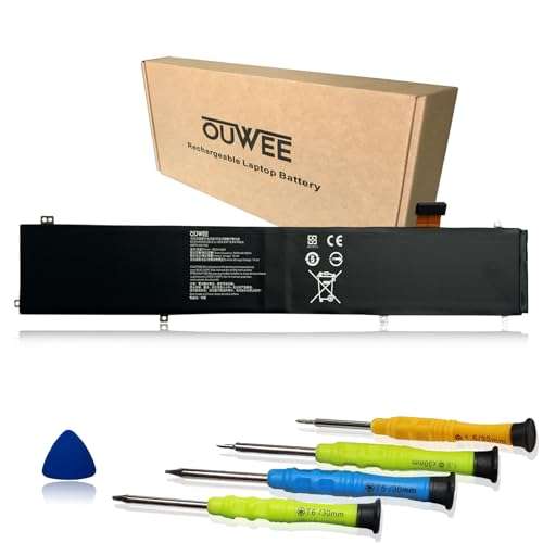 OUWEE RC30-0248 Laptop Battery Compatible with Razer Blade 15 Advanced 2018 2019 RZ09-02385/02386/02486 RZ09-02886/02887/02888 RZ09-03017/03018 RZ09-03135/03137/03138 Series 15.4V 80Wh 5209mAh 1