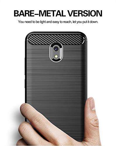 MYLBOO Case Compatible wlth Xiaomi Redmi 8A Case Redmi 8A Screen Protector for Soft Slim Flex TPU Silicone Case + [1 Pack] Full Screen Protector for Redmi 8A Cover (Black) 2