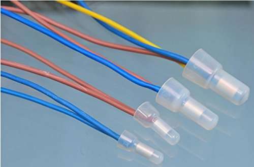 Rextin 1000pcs Transparent CE2 Protective Closed End Wire Crimp Connector Cap (1000pcs) 2