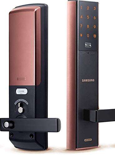 SAMSUNG SHP-DH537 SHP-DH537BC/VK Mortise Handle RFID Card Tag/Passcode Smart Digital Door Lock (SHS-AML320) 1