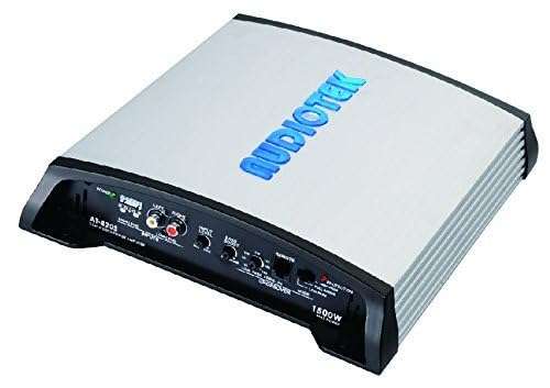 AUDIOTEK AT820S 2 Channels Class AB 2 OHM Stable 1500W Stereo Power CAR Amplifier W/BASS Control 2