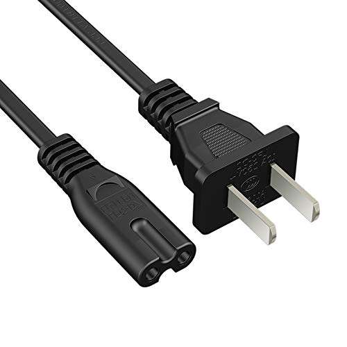5FT AC Power Cable Cord for Sony PS4/PS3/PS5,Xbox Series S,Xbox Series X Power Cord Xbox One S X Game Console Supply Cable for TCL Roku Toshiba LED LCD TV,HP Canon Epson Printer Charge Adapter 1