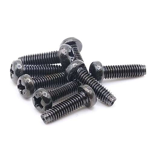 ReplacementScrews 1 Set of Metric Screws (Model RS-198406) Pan Head - Philips Drive - Black Plated (Pack of 8) 5