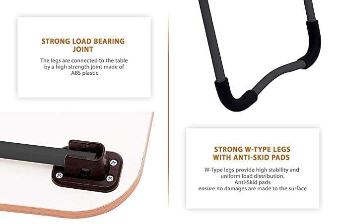 Mistri Office Table For Home/Writing Desk For Office/Folding Table For School/Folding Study Table/Work From Home Multipurpose Table (Wood), 23 Inches 4