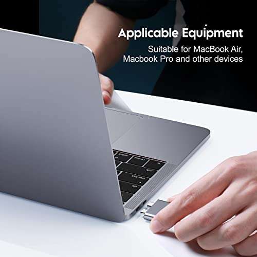 Kapa USB C Type Adapter, Aluminium Multi Port Dongle Dual Type-C to USB 3.0 coverter for All MacBook Pro, MacBook Air Including M1, M2 5