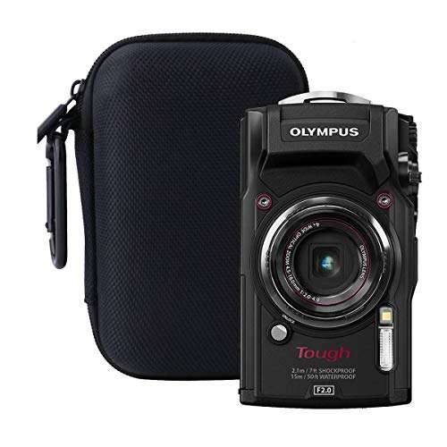 WERJIA Hard Carrying Case for Olympus Tough TG-7/TG-6/ TG-5/TG-4 Digital Camera Case (Storage case, Black) 6