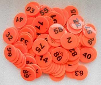 Plastic Numerical Token/Coins Pack of 500 to 1000 5