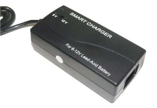 6 & 12VOLT 3.0A Battery Charger W LED Charge Indicator Lights for 6V 12V CHARGIN 3