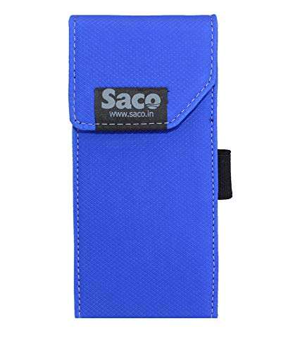 Saco Shock Proof Pouch Case Compatible for MI Power Bank 3i 20000mAh Lithium Polymer Wallet | Blue (Power Bank Not Included) 1