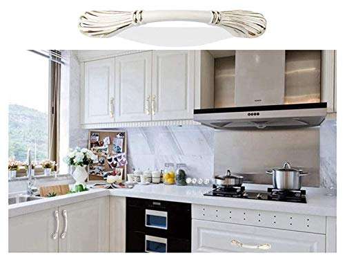 AWCPP Door Handle, Zinc Alloy Exquisite Cabinet Door Handle Pull Durable Cabinet Door Knob Window Sliding Door Handle Latch,96Mm 2