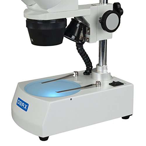 OMAX 20X-40X Cordless Stereo Binocular Microscope with Dual LED Lights and 5MP Camera 4
