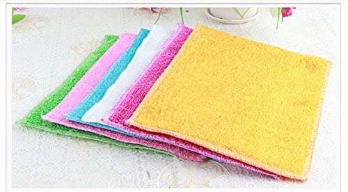 WorldCare® Multi10 Pcs Kitchen Cleaner wipping rags efficient Bamboo Fiber Cleaning Cloth home washing dish Cloth 1