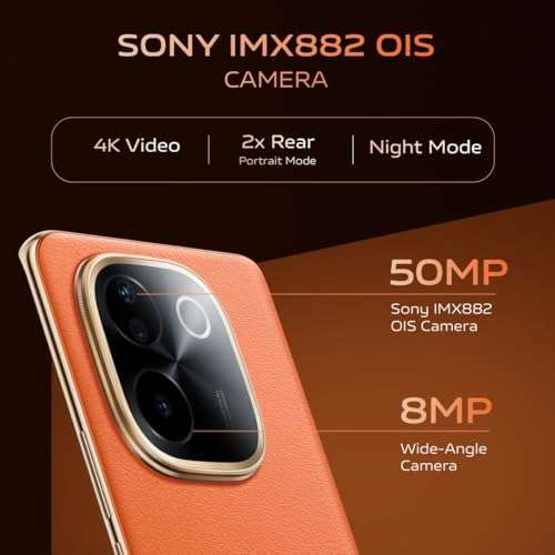 vivo T3 Pro 5G (Sandstone Orange, 8GB RAM+ 128GB Storage) Snapdragon 7 Gen 3 Processor | AMOLED Display | Dual Nano-SIM | 5500mAh Battery 5