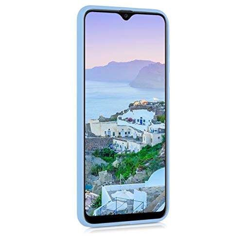 kwmobile TPU Case Compatible with Samsung Galaxy A20 - Case Soft Slim Smooth Flexible Protective Phone Cover - Dove Blue 2