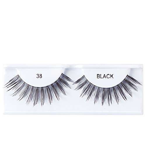 Cala Natural Glamour Soft Reusable Daily Beauty Makeup Extension False Eyelash For Girl, Women & Professionals (38) - (1 Pair) 1