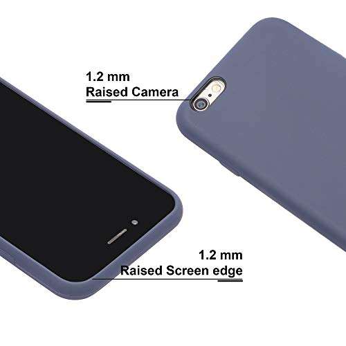 LIRAMARK Liquid Silicone Soft Back Cover Case for Apple iPhone 6 / 6S (midnight Blue) 2