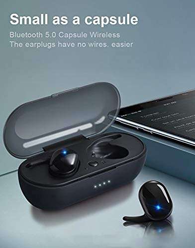 Raptas Combo Pack of 2 Items - Truly Wireless Bluetooth Headset with Charging Case, Bluetooth Touch Screen Smart Watch with Camera (2 Year Warranty) 4