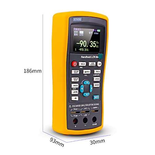ET430B/ET430 Portable Capacitance Tester 2.8inch TFT LCD Screen Multifunction Digital Capacitance Inductance Resistance Tester Support for The SCPI Protocol(ET430) 2