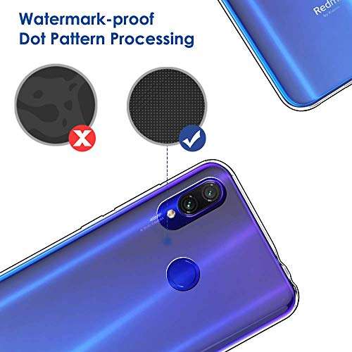 LuluMain Soft TPU Transparent Fit Protector Case for Xiaomi Redmi Note 7, Redmi Note7 Pro, Redmi Note 7S, Anti Slip, Scratch Resistant 5