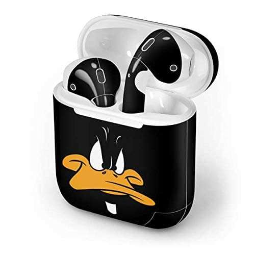 Skinit Decal Audio Skin Compatible with Apple AirPods with Lightning Charging Case - Officially Licensed Warner Bros Daffy Duck Design 5