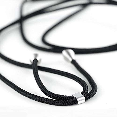 Crossbody Necklace Transparent Case for iPhone 12 Mini - Fashion Clear TPU Cell Phone Mobile Cover Holder with Cord Strap Neck Lanyard, Protective Shock Absorption Air Cushion Bumper 3