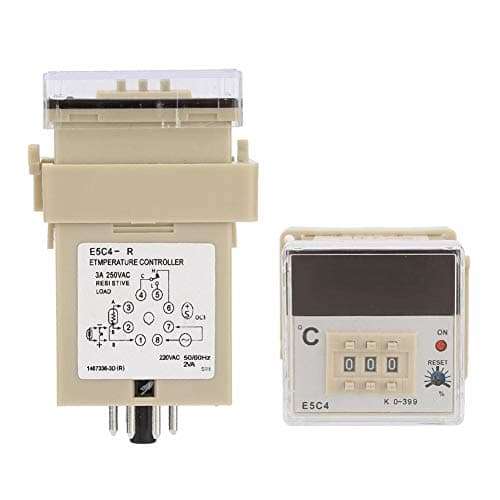 1.0Level Temperature Controller,E5C4-R Digital Temperature Controller Thermostat with K-Type Thermocouple Probe 3