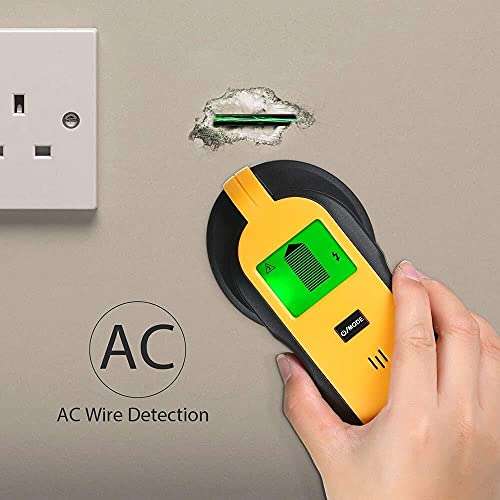 TANGIST High Sensitivity Stud Finder Sensor Wall Scanner, 4 in 1 Multifunction Electronic Stud Sensor Wall Detector Center Finding with LCD Display for Wood AC Wire Metal Studs Detection 6