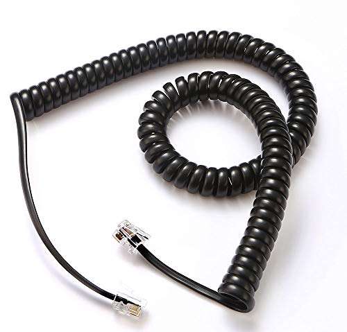 Black 2 Pack Universally Compatible Phone Cord 1