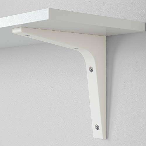 Ikea BURHULT/EKBY STODIS Wall Shelf, White, White, 59x20 cm (23 1/4 x 7 7/8 Inches ) (Engineered Wood) 3