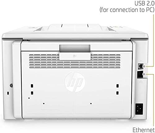 HP Laserjet Pro M203dw Wireless Monochrome Laser Printer, Print Only, 1200x1200 dpi, 30ppm, Auto Duplex Printing, Wi-Fi, Ethernet, Compatible with Alexa (G3Q47A), Lanbertent Printer Cable 4