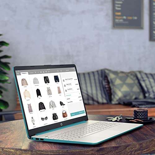 HP 15 15.6" FHD IPS Laptop, AMD Ryzen 5 5500U (6-core, 4.0 GHz), Webcam, USB-C, HDMI, AMD Radeon Graphics, Blue, Full-Size Keyboard, Windows 11, Bundled with HDMI Cable (8GB RAM | 512GB SSD) 6