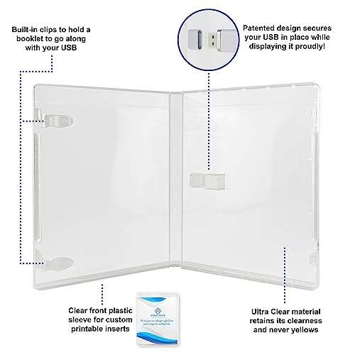 Flash Pac® USB Flash Drive Case Super Clear - 25 Pack 4