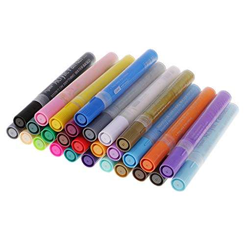 Environmentally Friendly Odorless Acrylic Paint Markers Office 28 Colors 2