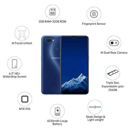 OPPO A11K (Deep Blue, 2GB RAM, 32GB Storage) with No Cost EMI/Additional Exchange Offers 3